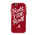 Guard Dog Alabama Crimson Tide Roll Tide Roll Clear Hybrid Phone Case for iPhone 7/8/SE 
