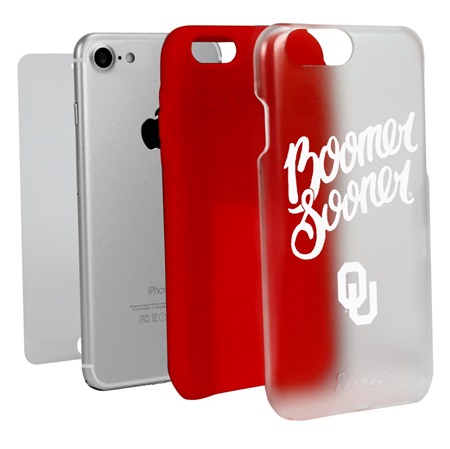 Guard Dog Oklahoma Sooners - Boomer Sooner Clear Hybrid Phone Case for iPhone 7/8/SE 
