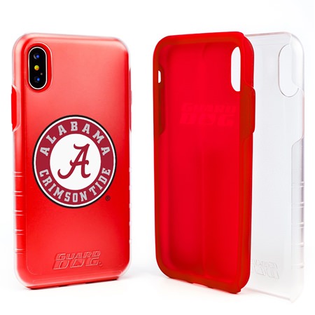 Guard Dog Alabama Crimson Tide Clear Hybrid Phone Case for iPhone X / Xs 
