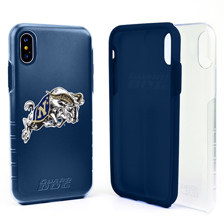 Guard Dog Navy Midshipmen Clear Hybrid Phone Case for iPhone X / Xs 
