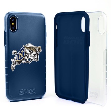 Guard Dog Navy Midshipmen Clear Hybrid Phone Case for iPhone X / Xs 
