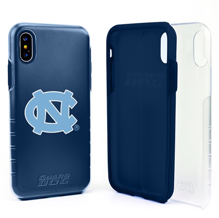 Guard Dog North Carolina Tar Heels Clear Hybrid Phone Case for iPhone X / Xs 
