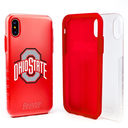Guard Dog Ohio State Buckeyes Clear Hybrid Phone Case for iPhone X / Xs 
