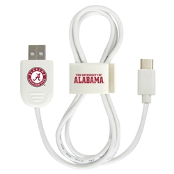 
Alabama Crimson Tide USB-C Cable with QuikClip