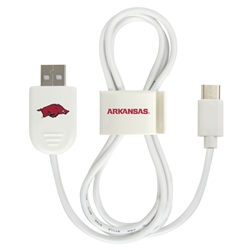 
Arkansas Razorbacks USB-C Cable with QuikClip