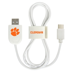 
Clemson Tigers USB-C Cable with QuikClip