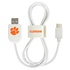 Clemson Tigers USB-C Cable with QuikClip
