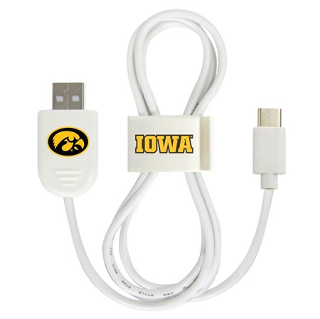 Iowa Hawkeyes USB-C Cable with QuikClip
