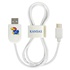 Kansas Jayhawks USB-C Cable with QuikClip
