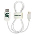 Michigan State Spartans USB-C Cable with QuikClip
