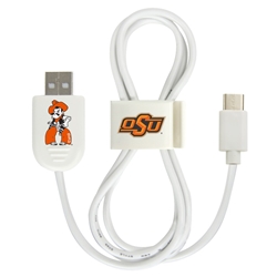 
Oklahoma State Cowboys USB-C Cable with QuikClip