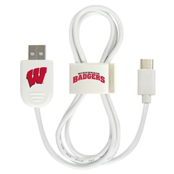 
Wisconsin Badgers USB-C Cable with QuikClip