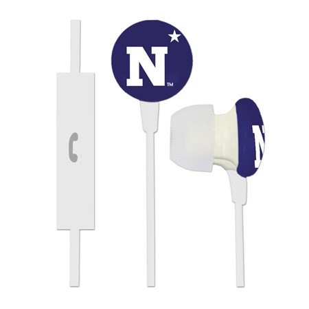 Navy Midshipmen Ignition Earbuds + Mic
