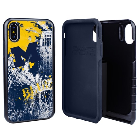 Guard Dog Michigan Wolverines PD Spirit Hybrid Phone Case for iPhone X / Xs 
