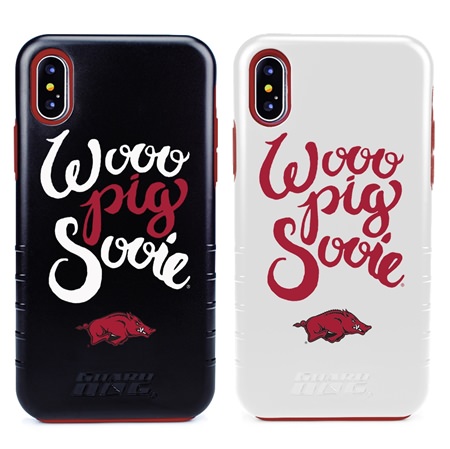 Guard Dog Arkansas Razorbacks Wooo Pig Sooie® Hybrid Phone Case for iPhone X / Xs 
