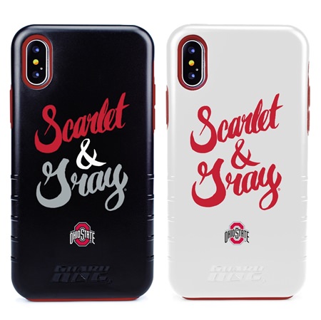 Guard Dog Ohio State Buckeyes Scarlet & Gray® Hybrid Phone Case for iPhone X / Xs 

