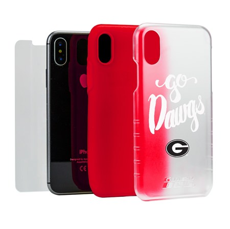 Guard Dog Georgia Bulldogs Go Dawgs® Clear Hybrid Phone Case for iPhone X / Xs 
