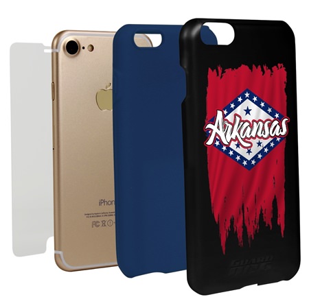 Guard Dog Arkansas Torn State Flag Hybrid Phone Case for iPhone 7/8/SE
