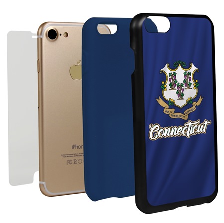 Guard Dog Connecticut State Flag Hybrid Phone Case for iPhone 7/8/SE
