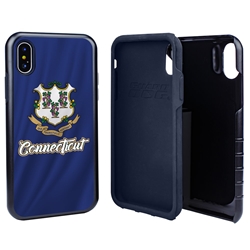 
Guard Dog Connecticut State Flag Hybrid Phone Case for iPhone X / Xs