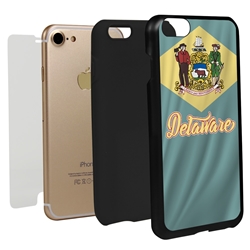 
Guard Dog Delaware State Flag Hybrid Phone Case for iPhone 7/8/SE