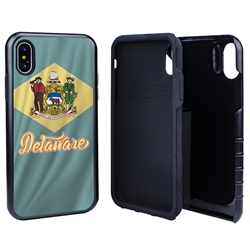 
Guard Dog Delaware State Flag Hybrid Phone Case for iPhone X / Xs
