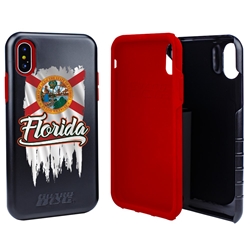 
Guard Dog Florida Torn State Flag Hybrid Phone Case for iPhone X / Xs