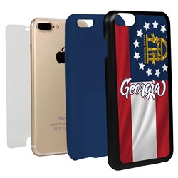 
Guard Dog Georgia State Flag Hybrid Phone Case for iPhone 7 Plus / 8 Plus