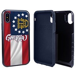 
Guard Dog Georgia State Flag Hybrid Phone Case for iPhone X / Xs