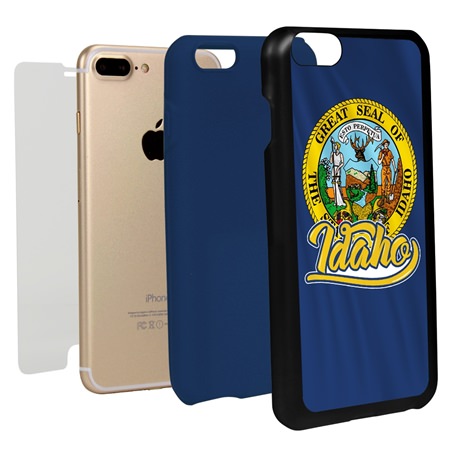 Guard Dog Idaho State Flag Hybrid Phone Case for iPhone 7 Plus / 8 Plus
