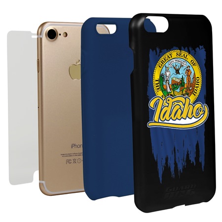 Guard Dog Idaho Torn State Flag Hybrid Phone Case for iPhone 7/8/SE
