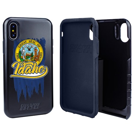 Guard Dog Idaho Torn State Flag Hybrid Phone Case for iPhone X / Xs
