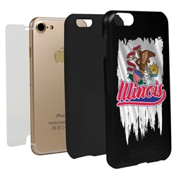 
Guard Dog Illinois Torn State Flag Hybrid Phone Case for iPhone 7/8/SE