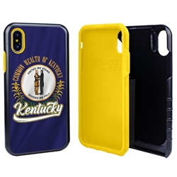 
Guard Dog Kentucky State Flag Hybrid Phone Case for iPhone X / Xs