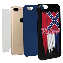 
Guard Dog Mississippi Torn State Flag Hybrid Phone Case for iPhone 7 Plus / 8 Plus