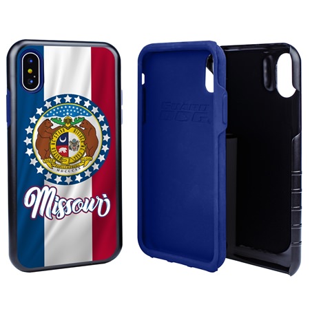 Guard Dog Missouri State Flag Hybrid Phone Case for iPhone X / Xs
