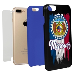 
Guard Dog Missouri Torn State Flag Hybrid Phone Case for iPhone 7 Plus / 8 Plus