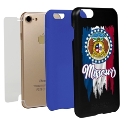 
Guard Dog Missouri Torn State Flag Hybrid Phone Case for iPhone 7/8/SE