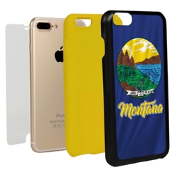 
Guard Dog Montana State Flag Hybrid Phone Case for iPhone 7 Plus / 8 Plus