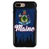 Guard Dog Maine Torn State Flag Hybrid Phone Case for iPhone 7 Plus / 8 Plus
