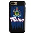 Guard Dog Maine Torn State Flag Hybrid Phone Case for iPhone 7 Plus / 8 Plus
