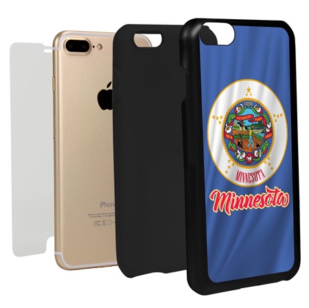 Guard Dog Minnesota State Flag Hybrid Phone Case for iPhone 7 Plus / 8 Plus
