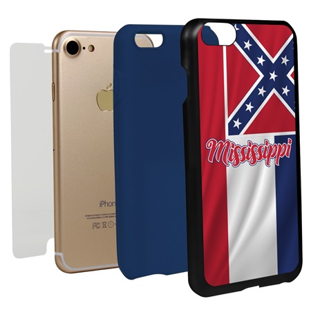 Guard Dog Mississippi State Flag Hybrid Phone Case for iPhone 7/8/SE
