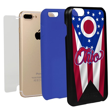Guard Dog Ohio State Flag Hybrid Phone Case for iPhone 7 Plus / 8 Plus
