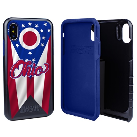 Guard Dog Ohio State Flag Hybrid Phone Case for iPhone X / Xs
