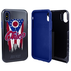 
Guard Dog Ohio Torn State Flag Hybrid Phone Case for iPhone X / Xs