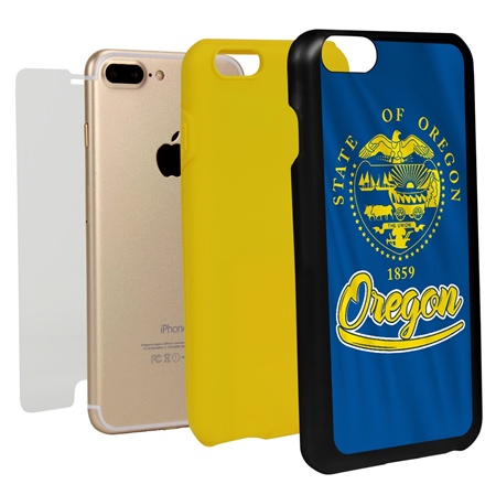 Guard Dog Oregon State Flag Hybrid Phone Case for iPhone 7 Plus / 8 Plus
