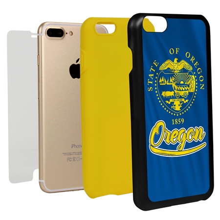 Guard Dog Oregon State Flag Hybrid Phone Case for iPhone 7 Plus / 8 Plus
