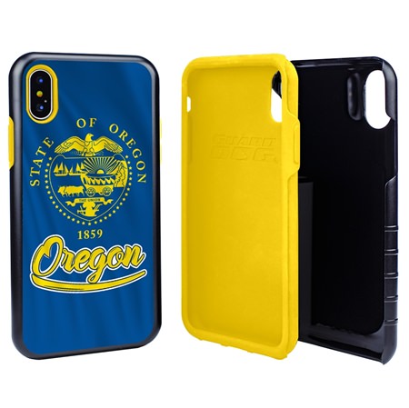 Guard Dog Oregon State Flag Hybrid Phone Case for iPhone X / Xs
