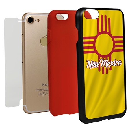 Guard Dog New Mexico State Flag Hybrid Phone Case for iPhone 7/8/SE
